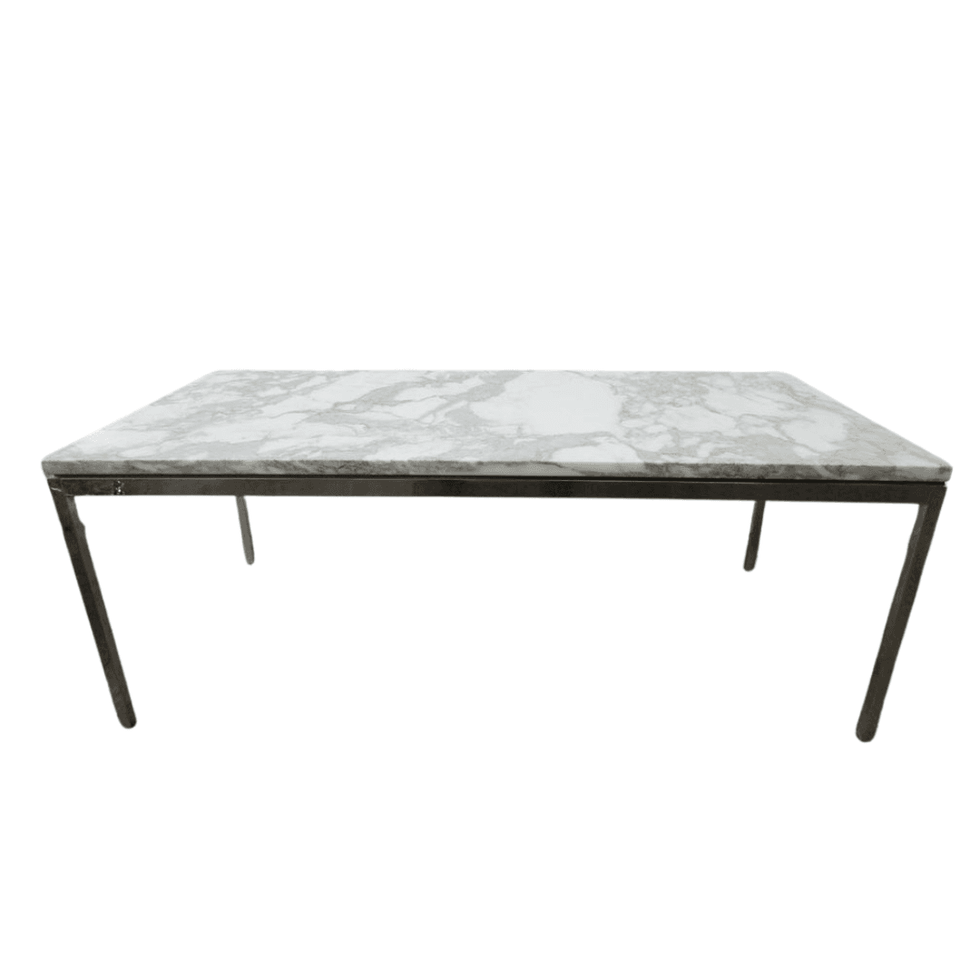 Florence Knoll Coffee Table, 45x22-in, in Marble, FFMARBER, from Bygone Icons