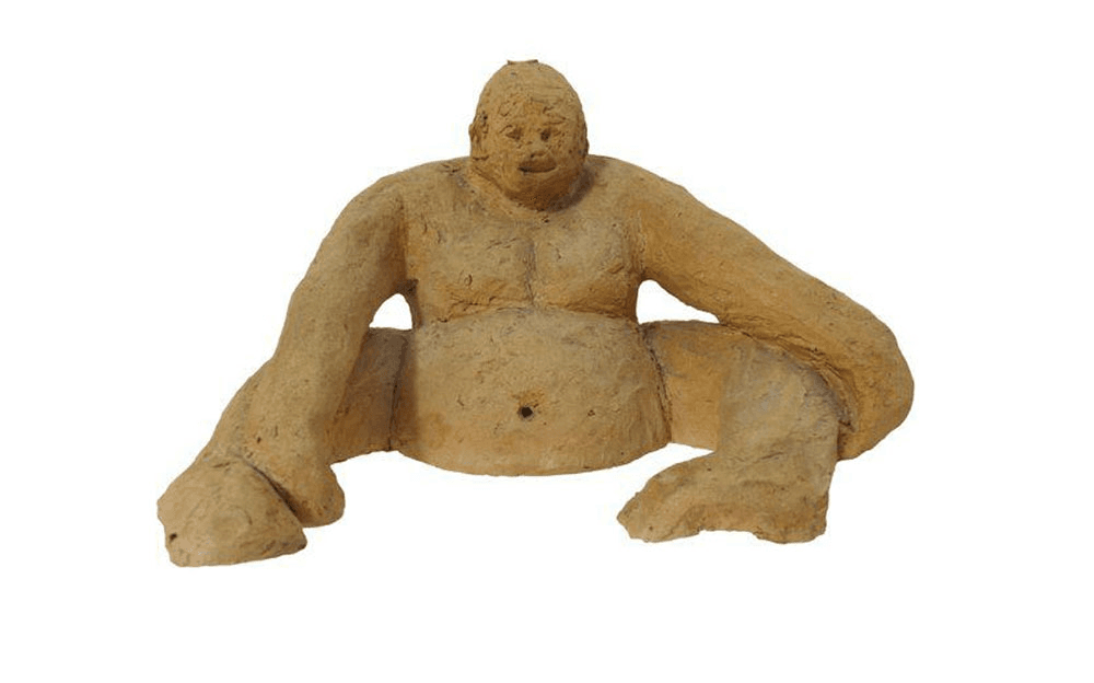 Vintage Terracotta Sculpture of a Seated Gorilla, from Kakar House of Design