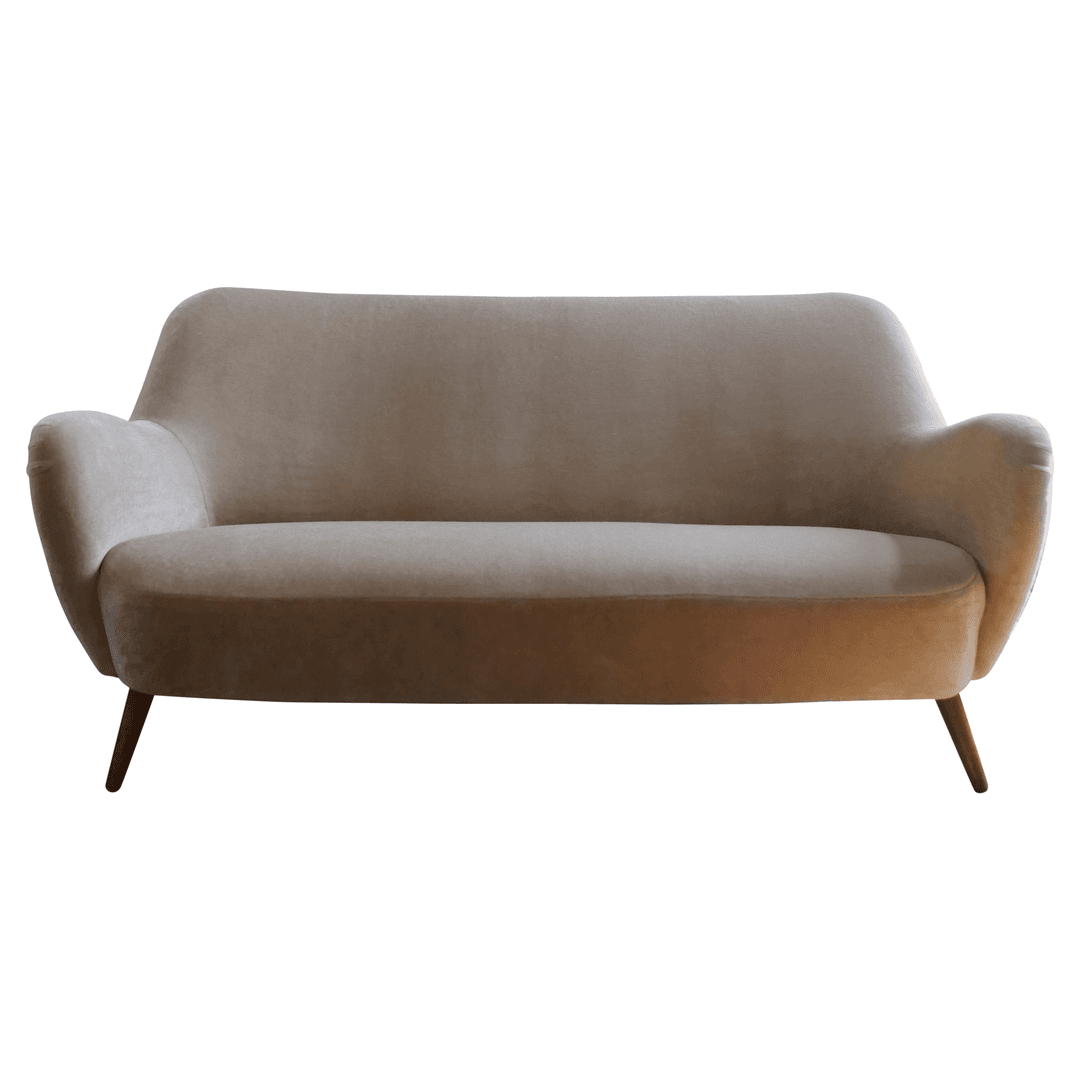 1950s Danish Sofa Reupholstered with Designer Mohair Fabric, f_43917252, from Casa de Barcelona