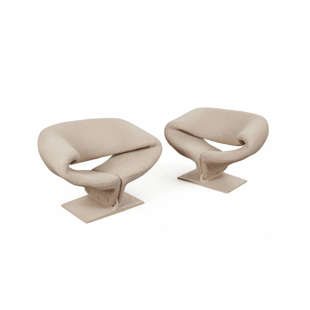 Pair of Original Ribbon Chairs by Pierre Paulin for Artifort, SQ1667680, from BLEND INTERIORS