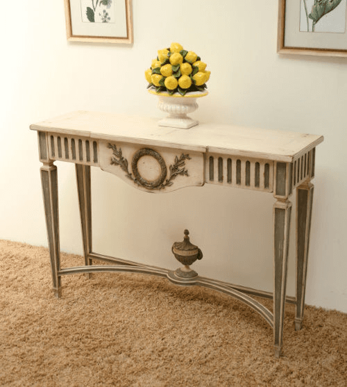 Antiqued Console with Carving, CS102, from Bridge Props