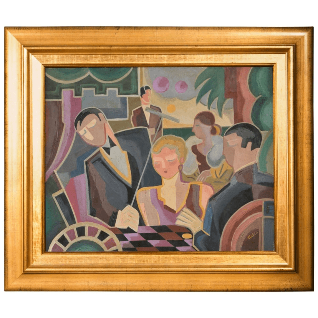 Contemporary Oil on Canvas Signed Lower Right, 101- Henkind, from Greenwich Living Design