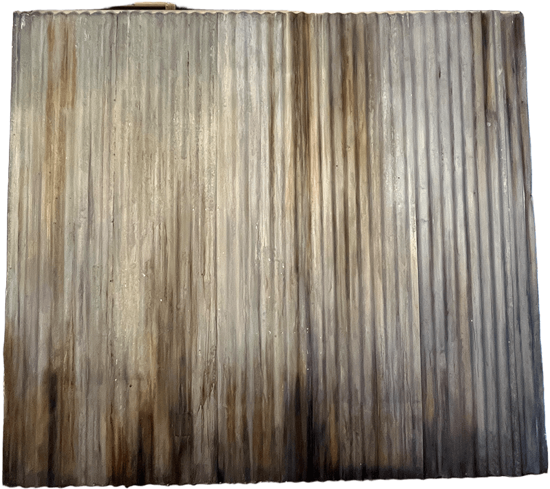 A4H Faux Corrugated Metal Flat, AF025, from Primate Props