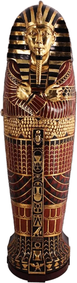 Egyptian King Tut Sarcophagus Statue, E0036-FOSAC-H, from LM Treasures