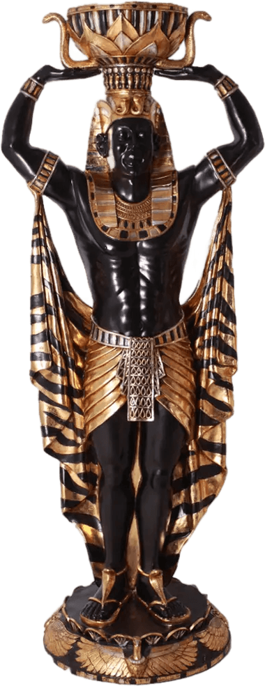 Egyptian Plant Holder Male Life Size Statue, E0049-PLEGM-H, from LM Treasures