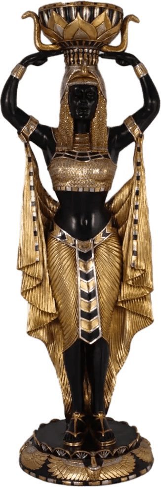 Egyptian Plant Holder Female Life Size Statue, E0048-PLEGF-H, from LM Treasures