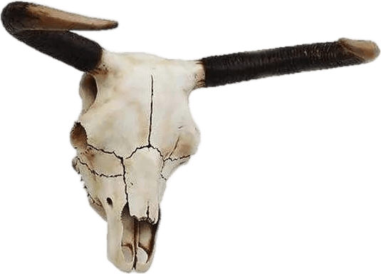Bull Skull Statue, A0129-2155-A, from LM Treasures